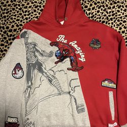Vintage 90s Johnny blaze Spider-Man Hoodie XXL