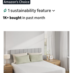 King plush memory foam mattress