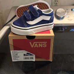 Vans Old School V Blue Size 2 