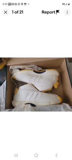 Very Rare Deadstock Adidas Crazy 1 White/Sunshine/Purple Shoes US Size 14 2006 Kobe Bryant Lakers No Lower Offers Accepted