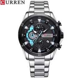 Nuevo reloj CURREN deportivo informal con cronógrafo para hombre