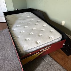 Race Car Twin Bed and Kid Desk