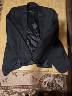 Calvin Klein Men's 2-Piece Wool Blend Suit – Black (Pants 32Wx32L)