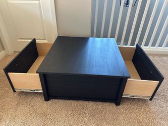 Samons Coffee Table with Storage  – Raven Oak – $125 OBO