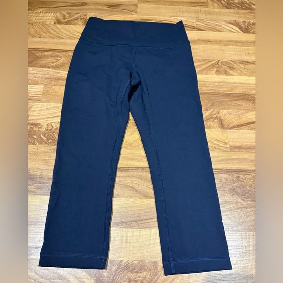 Lululemon Wunder Train High-Rise Crop 21" True Navy Size 8