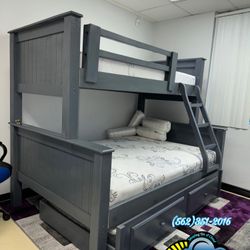 Twin Full Bunk Bed With Trundle New Cama Bonita 