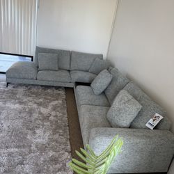 Italian Fabric Sectional Sofa-zero down Payment 