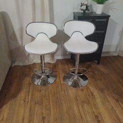 Two Modern Kitchen High Stools.