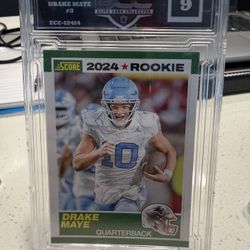 Drake Maye Score 2024 Rookie Grade 9