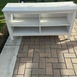White TV stand