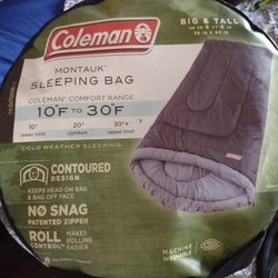 Coleman Big & Tall Montauk Sleeping Bag 10°F To 30°F