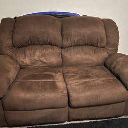 Brown Reclining Couch 