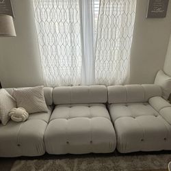 White Sectional Couches 