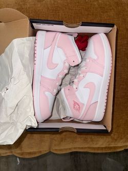 Air Jordan 1 Foam Pink/White Youth size 3 NIB