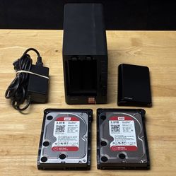 Synology DS214 Play 6TB (2) 3TB NAS WD Drives