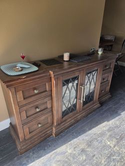 A very beautiful real wood living room stand