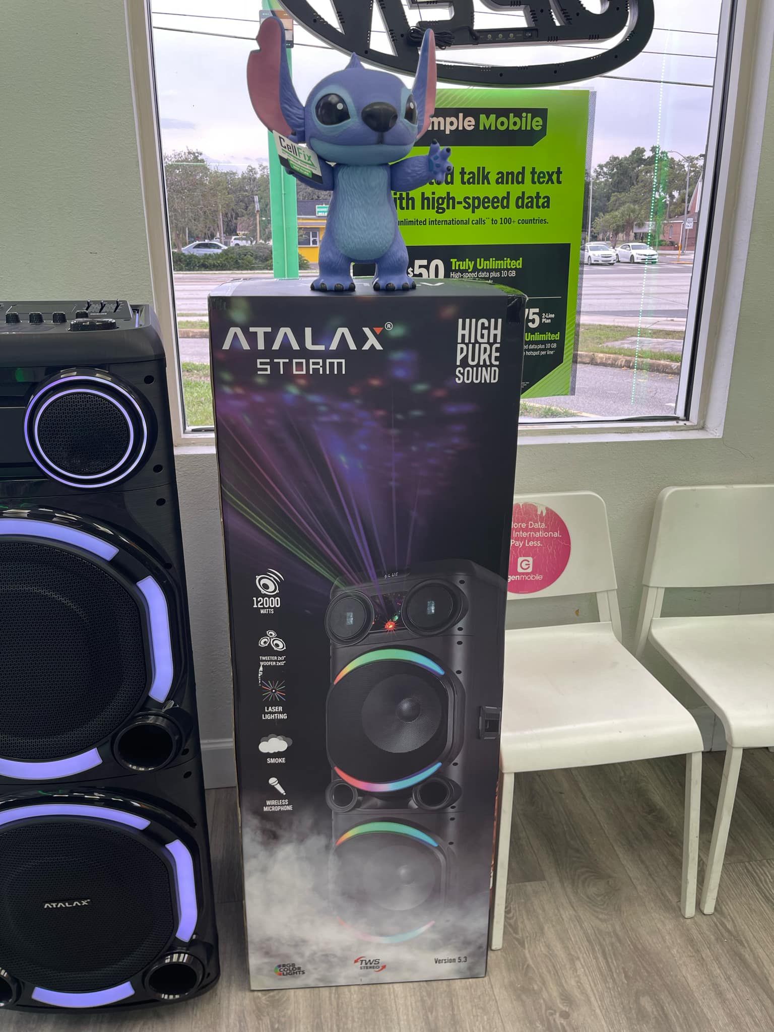 12000 Watt Bluetooth DJ Speaker $10 Down