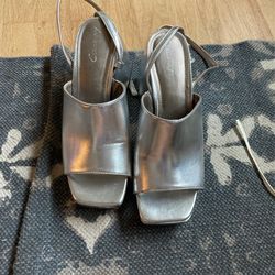 Platform Silver Heels