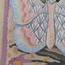 Mackenzie-Childs Ceramic Butterfly Trivet.