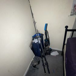 Shimano Fishing Rod & Black Gold Rod 7’ Plus A Reel 