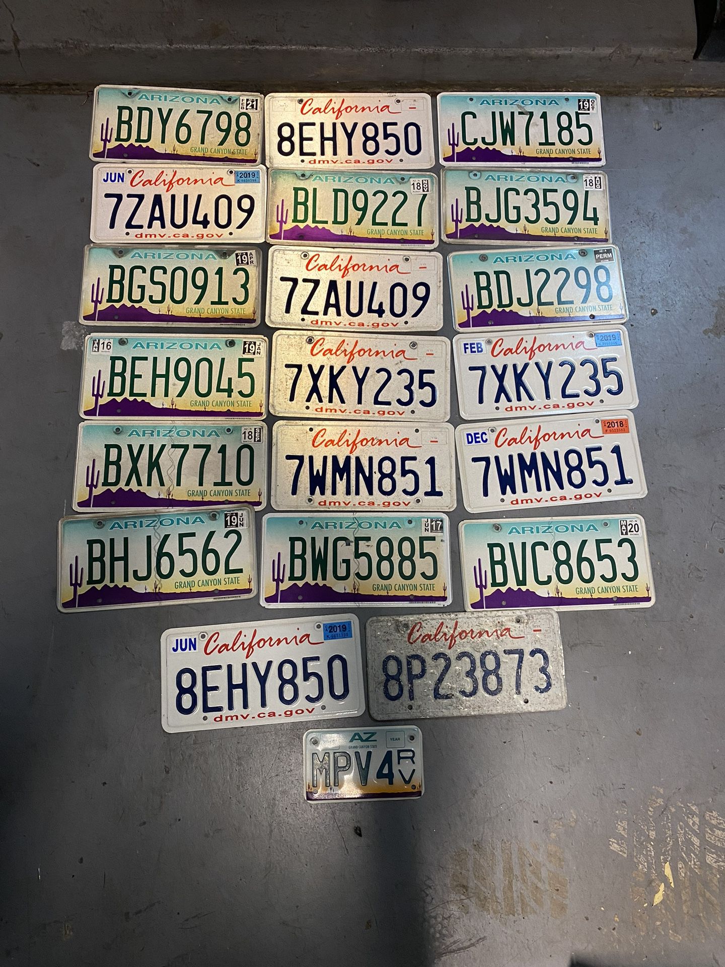 License Plate Lot 