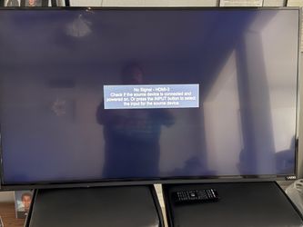 50” Vizio Tv with Remote