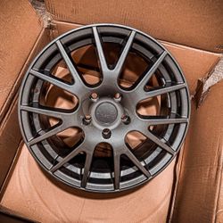 MB Wheels Crux - 17x7.5J - Matte Gunmetal FULL SET