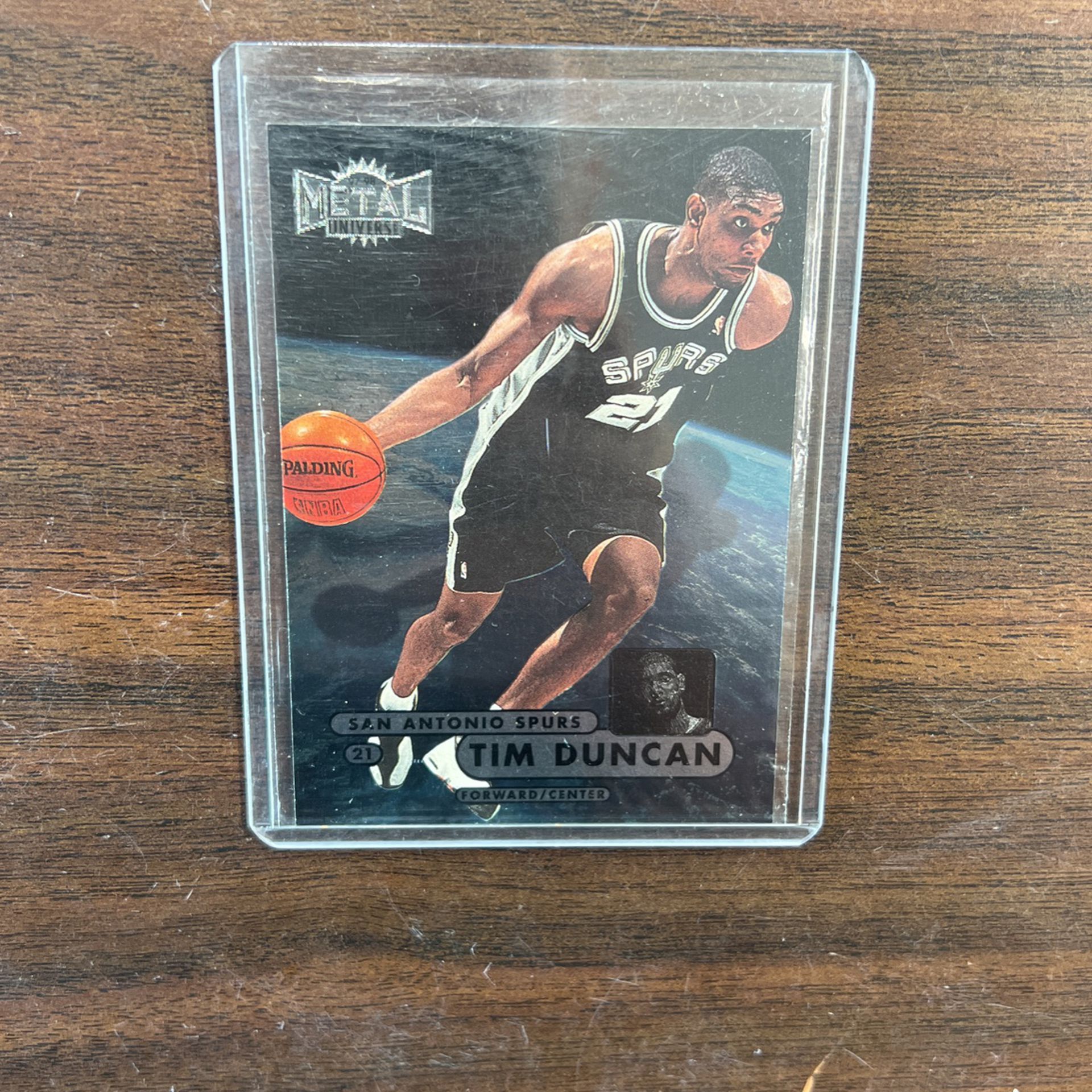 Tim Duncan Skybox Metal Universe Card # 72