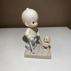Vintage 1988 Precious Moments 'Blessed are they that Overcome' Figurine