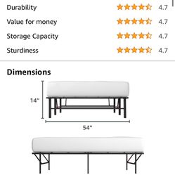 Full Size Metal Bed Frame (14 Inch)