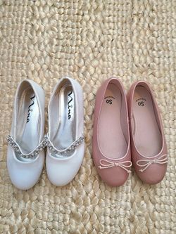 2 pairs of girls shoes size 1