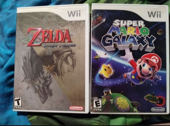 Zelda & Mario Galaxy - Wii, $20 each