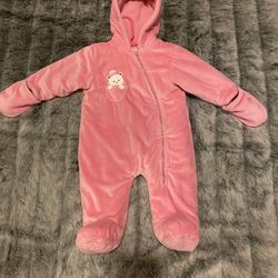 Baby 6-9mths Fleece Winter Jumpsuit