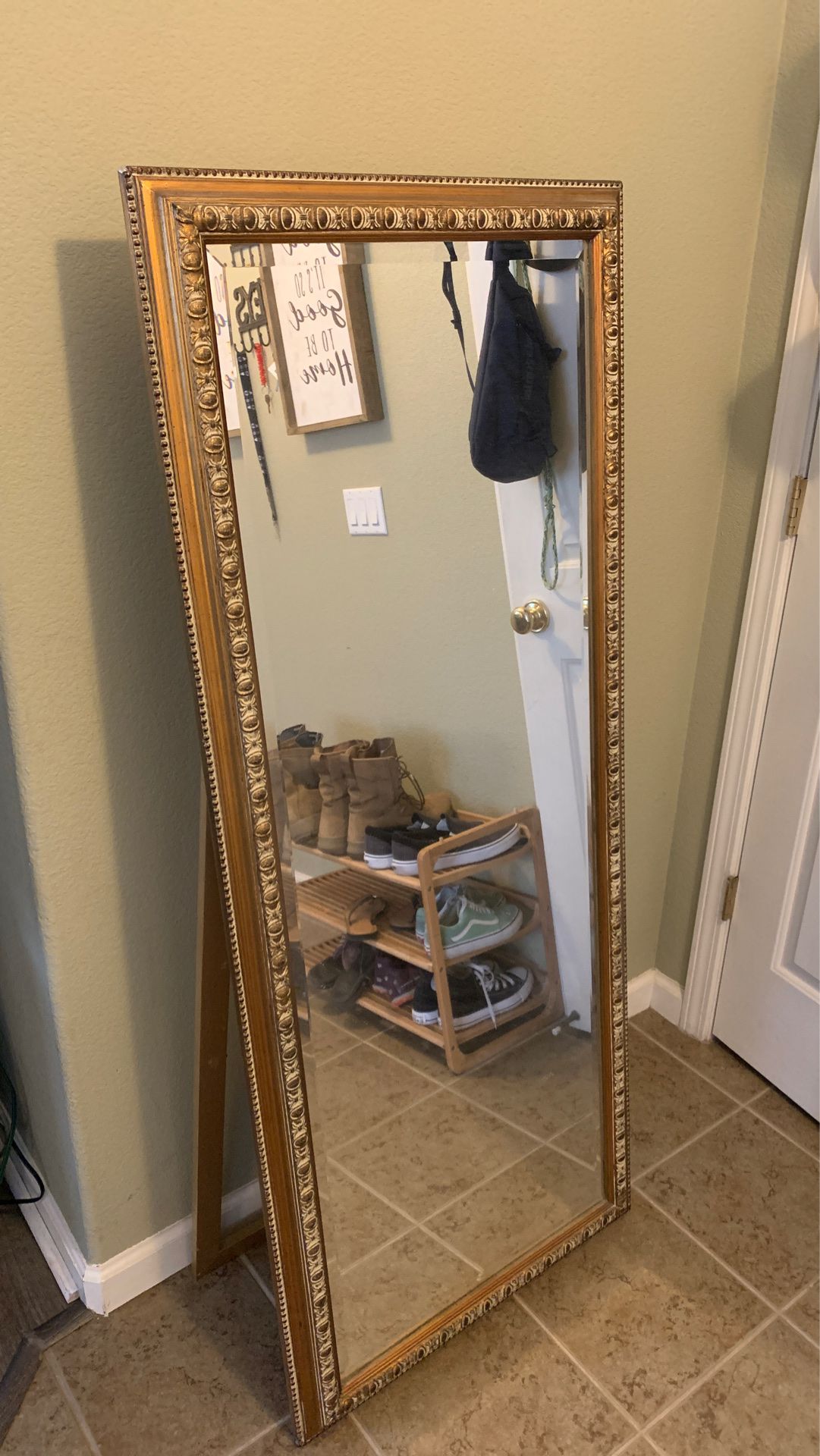 Full length stand alone mirror