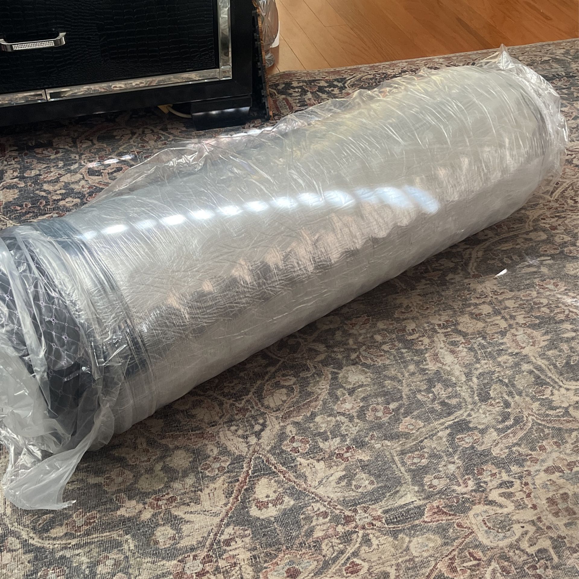 XL Twin Mattress W/ Box Spring & Metal Bed Frame.