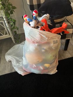 Big bag of boys plushies