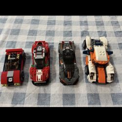 Lego 4 Car Lot GT3 Scuderia Corsa, McLaren Senna, Track Racer, Police