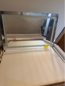 36"x24" LED Bathroom Mirror with Lights,Anti-Fog,Dimmable,Frontlit,Lighted Bathroom Vanity Mirror,Memory, Shatter-Proof Tempered
