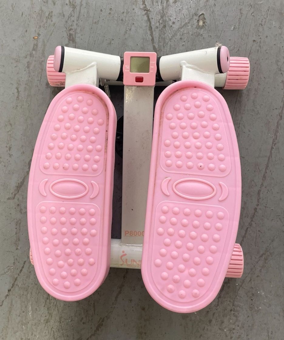 Pink Adjustable Twist Stepper Step Machine