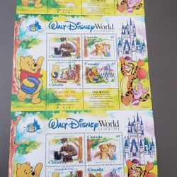 Disney World CANADA Postage Stamps - Used