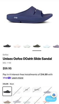 Unisex Oofos OOahh Slide Sandal