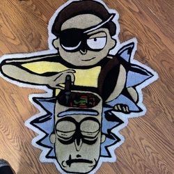 Evil Morty & Rick rug