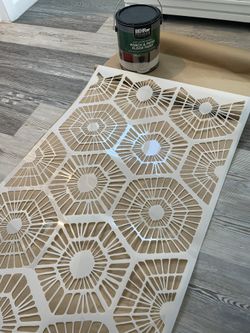 Geometric Stencil + Patio Paint