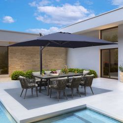 Outdoor Sun Heavy Duty Cantilever Umbrella for Patio, 10*13ft $200  brand new inbox