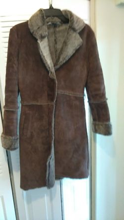 Leather and fox fur