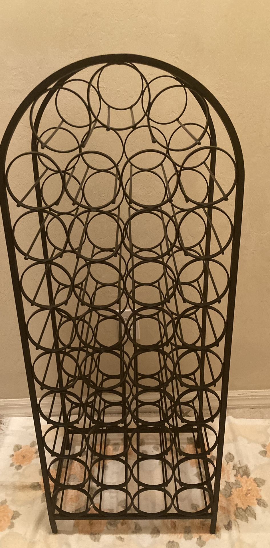 29 Bottle Wrought Iron Wine Rack