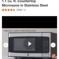 1.1 cu. ft. Countertop Microwave in Stainless Steel
