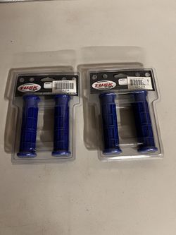 Two Pairs Of Blue Quad Atv Handlebar Grips $5 Each