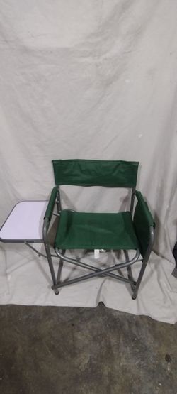 Folding Director's Chair with Side Table