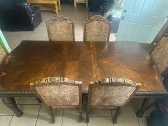 Adjustable Wood Dining table Set